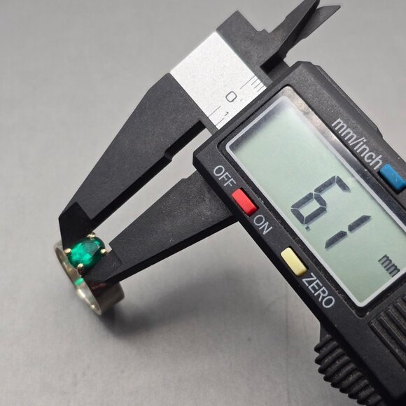 James Avery Julietta Ring 6 Sterling Silver 14k Gold Lab-Created Emerald Retired - Picture 11 of 15